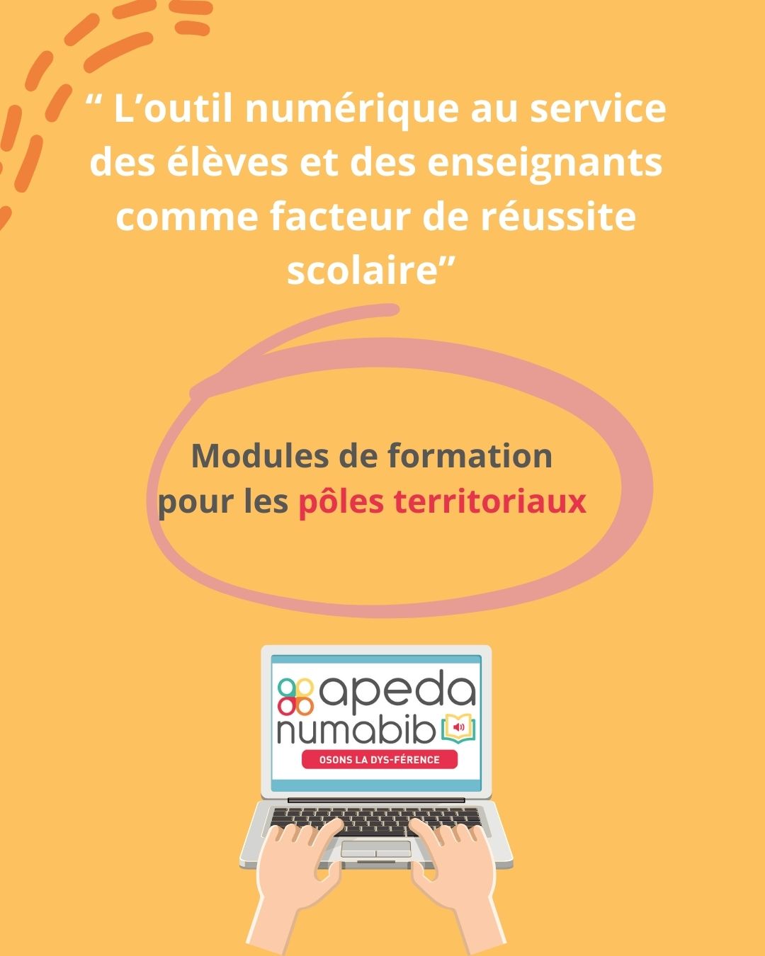 Modules de formation pour les pôles territoriaux organisés dans les locaux de l'APEDA