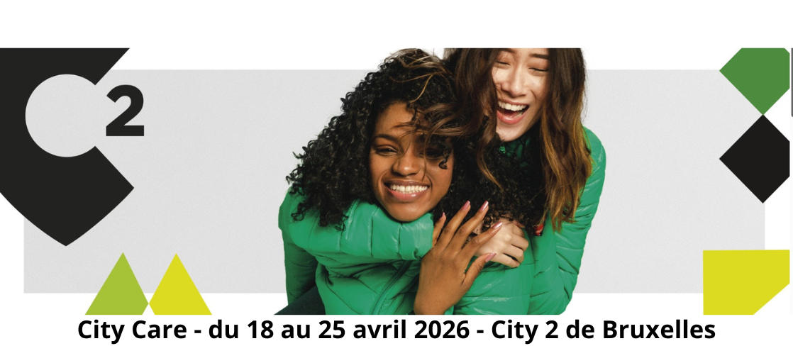 Affiche de City Care au centre commercial City 2 à Bruxelles